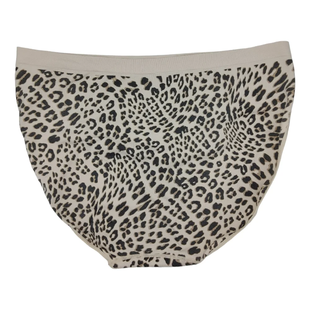 Ambrielle High Leg Brief Panty Women's Plus Size XXL/9 Animal Print - Picture 2 of 5